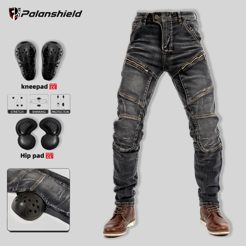 Motorcycle Gear Jeans - Men Moto Jeans Motorcycle Pants Protective
