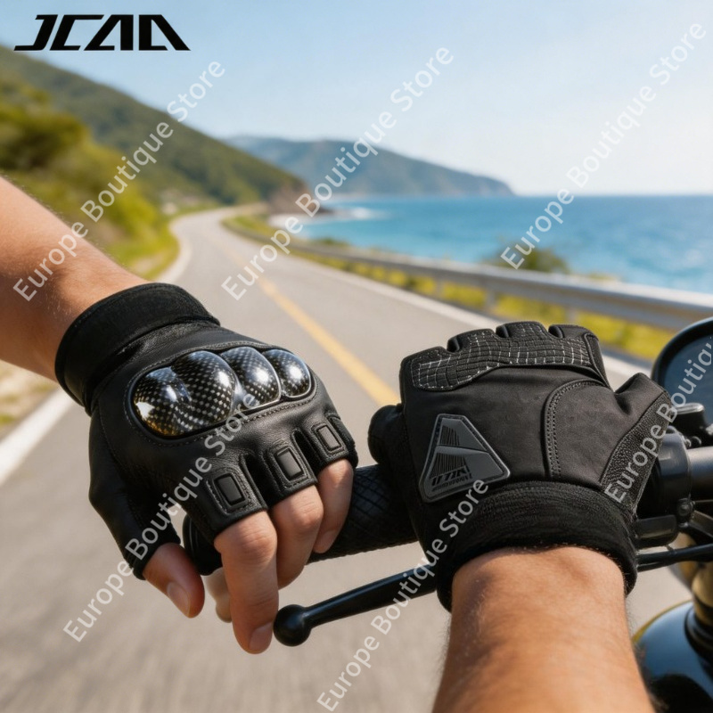 Motorcycle Gear Gloves - 2026 NEW Summer Half Finger Motorcycle