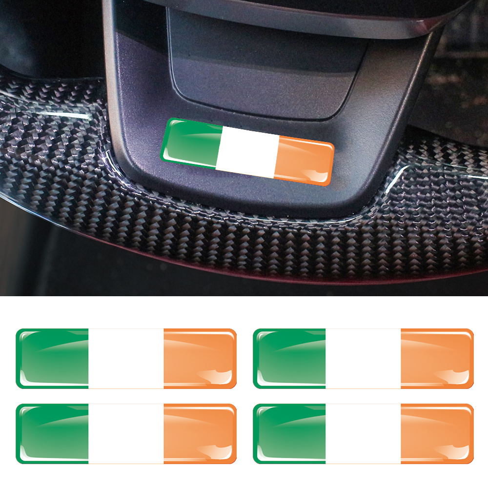 Motorcycle Gear Ireland - Ireland Flag 3D Epoxy Resin Decorate