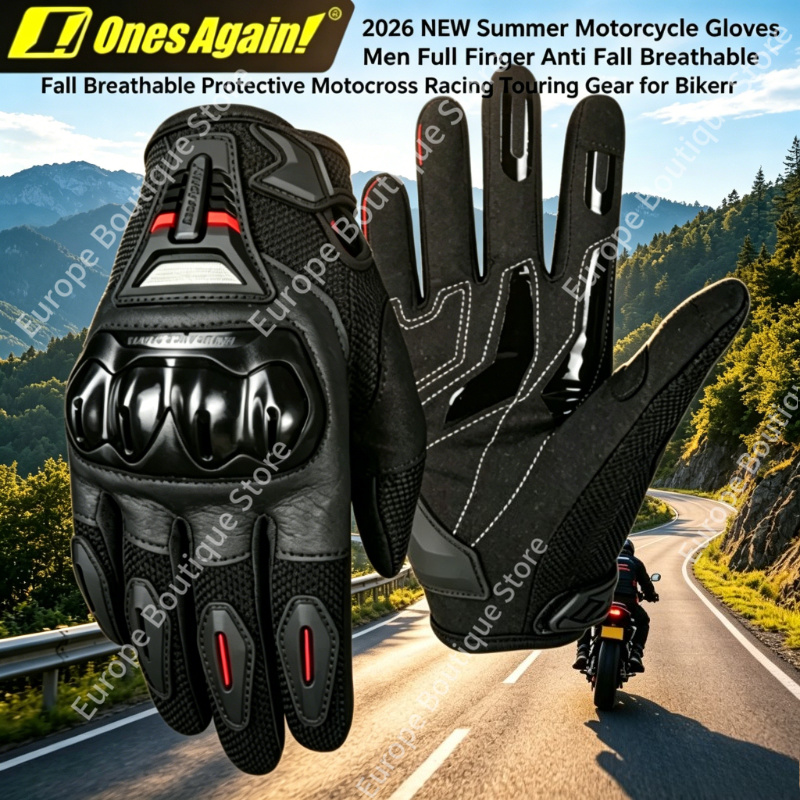 2026 NEW Men Summer Full Finge – обзор и цена Motorcycle Gear Gloves