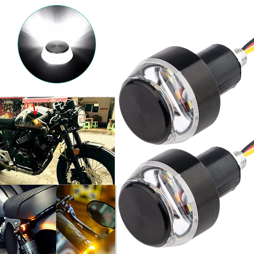 2pcs Handle Grip Bar Blinker S – обзор и цена Motorcycle Gear Yellow