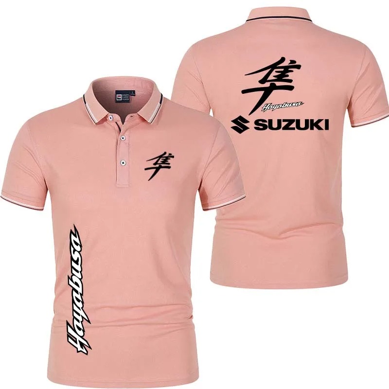 Men's Polo Shirt Button Design – обзор и цена Motorcycle Gear Logo