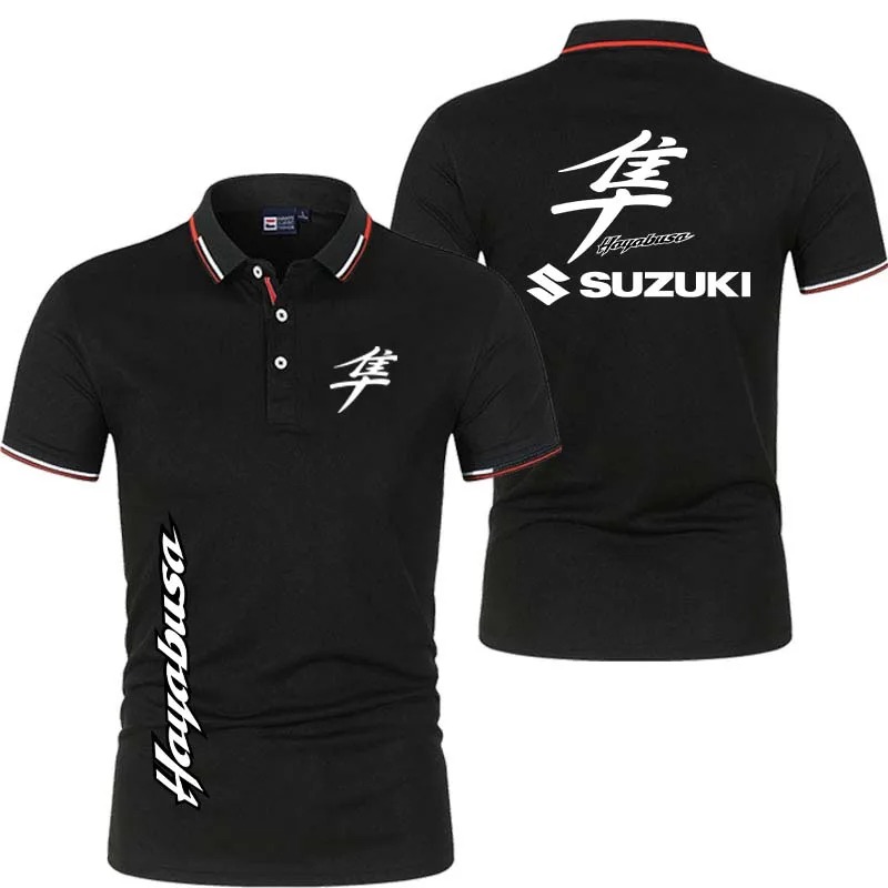 Men's Polo Shirt Button Design – обзор и цена Motorcycle Gear Logo