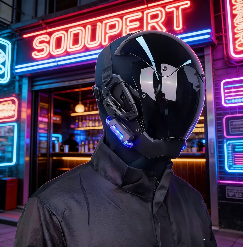 Mecha style cyberpunk helmet m – обзор и цена Helmet Full Face