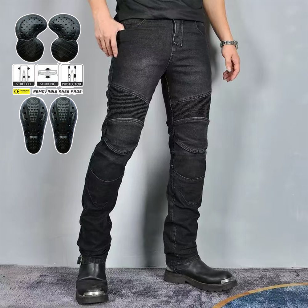New Motocross Black Gray Pants – обзор и цена Motorcycle Gear Jeans