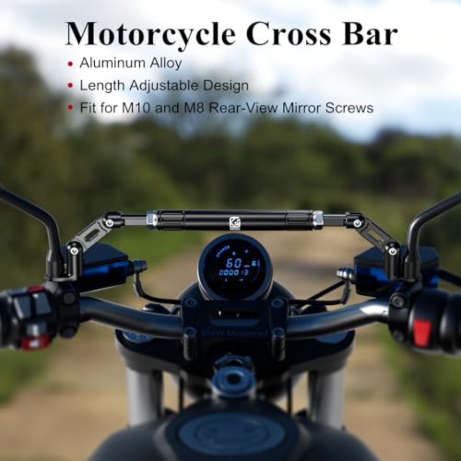 Motorcycle Cross Bar Fit M10 a – обзор и цена Mirror Extender Bar