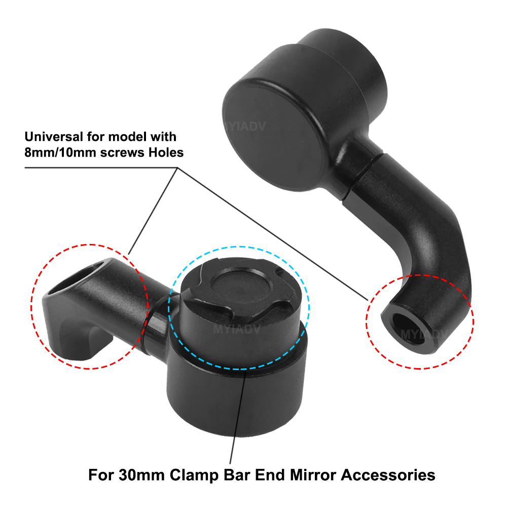 Motorcycle Mirror Riser Extens – обзор и цена Mirror Extender Bar