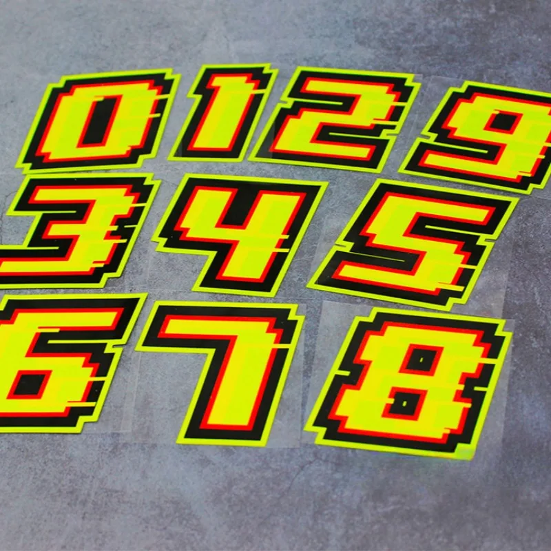 0123456789 Yellow Numbers Moto – обзор и цена Motorcycle Gear Yellow