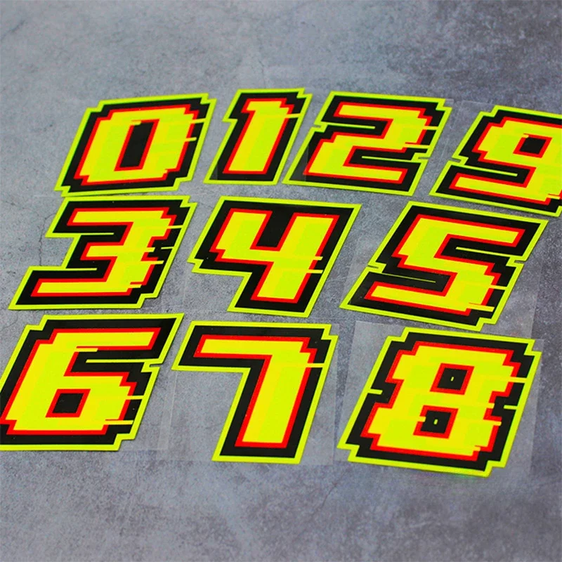 0123456789 Yellow Numbers Moto – обзор и цена Motorcycle Gear Yellow