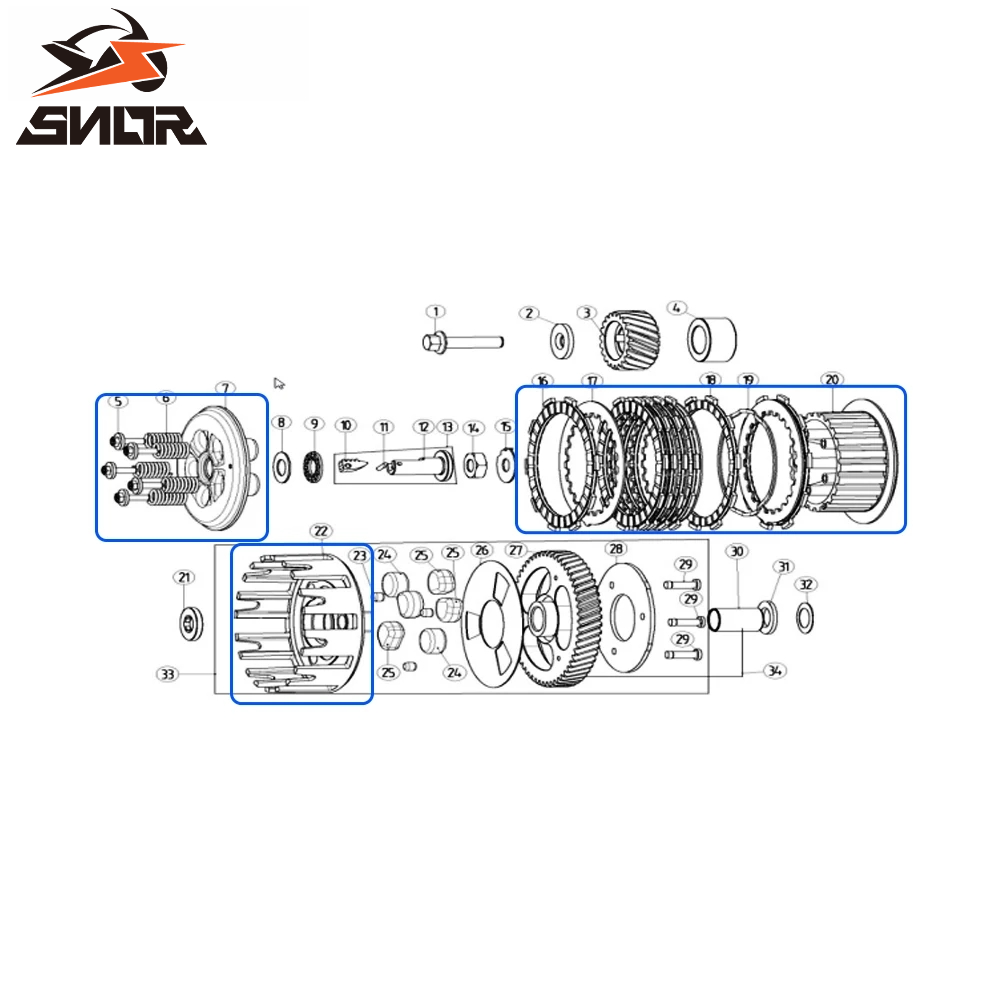 SNOR Motorcycle Clutch Hub Ass – обзор и цена Gear Clutch Motorcycle