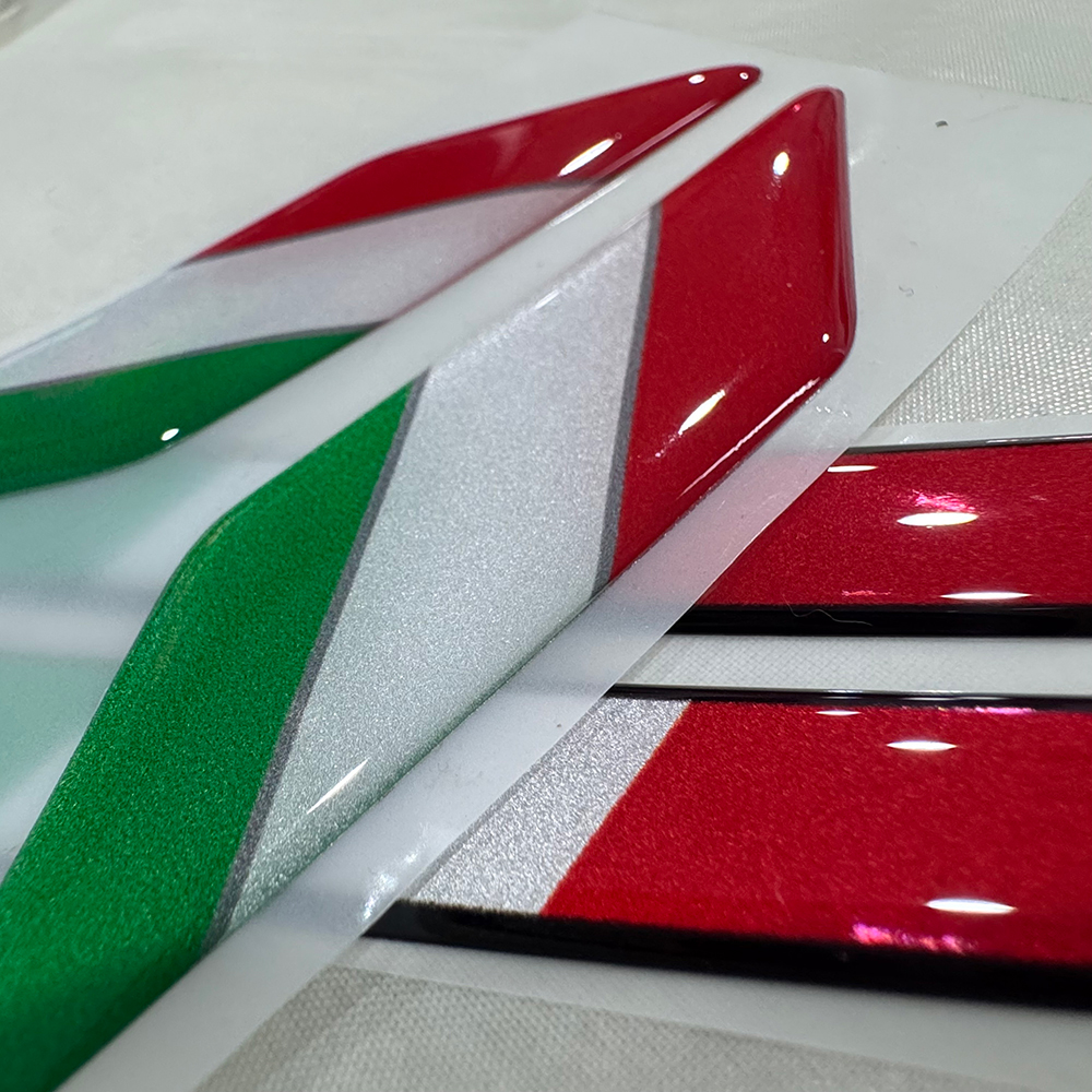 Italy Flag 3D Epoxy Sticker Mo – обзор и цена Motorcycle Gear Logo